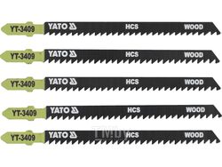Полотна для электролобзика по дереву 90х115х1,3мм 8TPI (5шт) Yato YT-3409