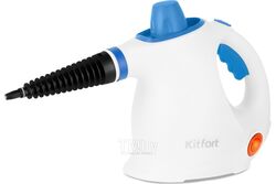 Пароочиститель Kitfort КТ-9194-3 бело-синий