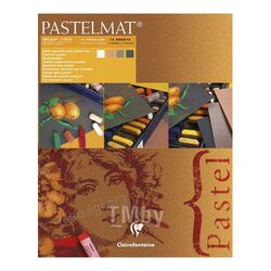 Блок бумаги для пастели "Pastelmat" 4 оттенка, 24x30см, 360 г, 12л. Clairefontaine 96007C