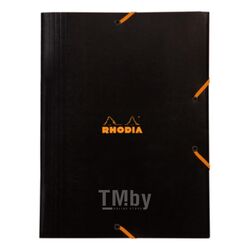 Папка на резинках А4 40 мм. "Rhodia" карт., черный Clairefontaine 24329C