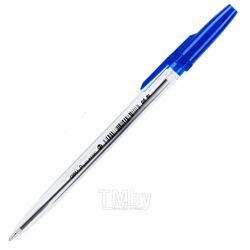Ручка шарик. "P1-Classic" 0,7 мм., пласт., прозр., стерж. синий Deli EQ6-BL