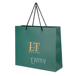 Пакет бумажный упаковочный изумрудный 27*32*9.5cm La and Te Kit LT-B1(emerald)