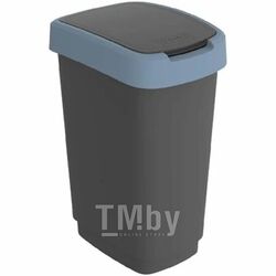 Контейнер для мусора 25 l TWIST черный/синий Rotho 1754406161