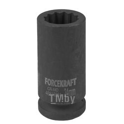 Головка ударная глубокая 3/4", 24мм (12гр.) FORCEKRAFT FK-46810024