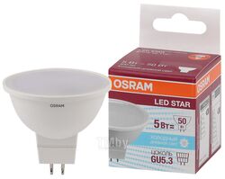 Лампа светодиодная MR16 5Вт GU5.3 6500К 4058075480520 LED OSRAM