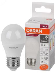 Лампа светодиодная Р60 6,5Вт Е27 4000К 4058075579835 LED Value OSRAM
