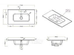 Тумба с умывальником BelBagno 39-700/390-2C-SO-BL-P + BB700/390ETL