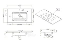 Тумба с умывальником BelBagno Etna-800-2C-SO-BL-P + BB800ETL