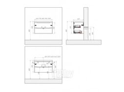 Тумба с умывальником BelBagno Etna-800-2C-SO-BL-P + BB800ETL