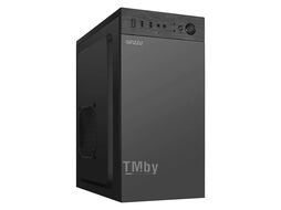 Корпус B400 GINZZU Minitower mATX 2*USB2 + Audio, GPU до 260мм, кулер до 145мм, сталь, черный