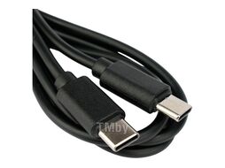 Кабель USB2 Type-C GCC-USB2-CMCM-1M Гарнизон Type-C/Type-C, 3А, 60Вт, PD/QC3.0, медь, 1м, чёрный