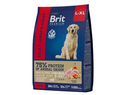 Корм сухой для взрослых собак крупных и гиганских пород с курицей Dog Adult Large and Giant, 3 кг Brit Premium 5049998