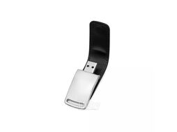 Карта памяти USB Flash 2.0 16 Gb VDL-014, метал, кож.зам., черный
