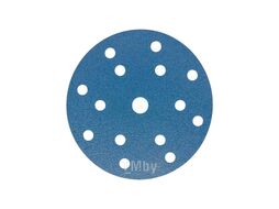 Диск шлифовальный голубой, d150 мм, P100, velcro, тип зерна: цирконий, 15 отверстий ГАММАТЕСТ SL312BP100