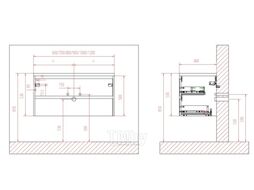 Тумба с умывальником BelBagno Kraft-700-2C-SO-BO + BB700ETL
