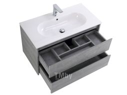Тумба с умывальником BelBagno Kraft-1000-2C-SO-CG + LOV-1000-LVB