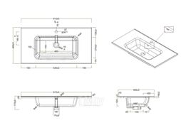 Тумба с умывальником BelBagno Etna-900-2C-SO-BO-P + BB900ETL