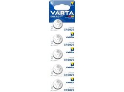 Комплект батареек Varta Lithium CR2025 3V / 6025229405 (5шт)