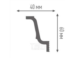 Плинтус потолочный ПЛИНТЭКС J 40/60 SC Л