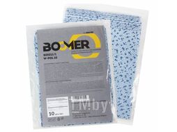 Нетканые салфетки для обезжиривания, полипропилен W POL 10 70г/м2, 32x36см, синие 10шт BOOMER 80510