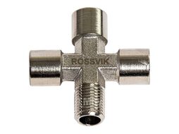 Соединитель крест FFFM 1/4" ROSSVIK A138/2.R