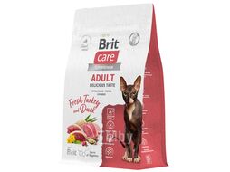 Сухой корм для взрослых привередливых кошек с индейкой и уткой Cat Adult Delicious Taste, 400 г Brit Care 5066070