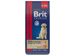 Корм сухой для взрослых собак крупных и гигантских пород с курицей Dog Adult Large and Giant, 15 кг Brit Premium 5050017