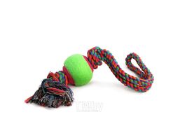 Игрушка для собак "Верёвка с петлей, 2 узла и мяч", d65/450мм Triol 12111029