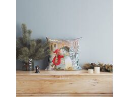 Подушка декоративная Samsara Home Девочка и снеговик Пд4040Нг-13а