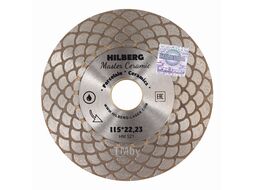 Алмазный диск 115 Master Ceramic 115*25*22,23 Толщина реж. кромки 1.5 mm Hilberg HM521