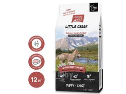 Беззерновой корм для щенков всех пород с лососем, тунцом и индейкой Little Creek, 12 кг Natura Wild 795004