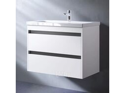 Тумба с умывальником AM.PM Pulse M91-FHX0752-WCC0752WG (белый глянцевый/графитовый)