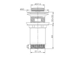 Умывальник Lauter 21393-60A + клапан 21190W