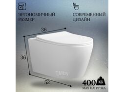 Унитаз подвесной с инсталляцией Oliveeka M-6601A-YJ-2280-011-MB