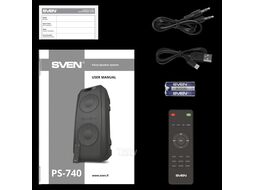 Портативная колонка Sven PS-740 (черный)