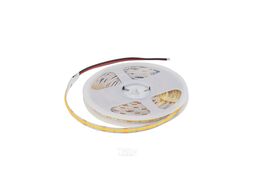 Лента светодиодная COB - 9,8W/m, 12V, 8мм, 320 д/м, IP20, теплый белый (3000K) - 5м, AKS