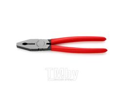 Плоскогубцы комбинированные, L-250 мм, чёрные, обливные рукоятки Knipex 301250