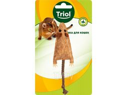 Игрушка для кошек из пробки "Мышка с хвостиком", 90/175мм Triol 22171045