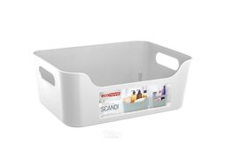 Корзина пластмассовая "scandi" белая 24x17x9 см/3,1 л Эконова 43322261695