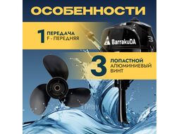 Мотор лодочный BarrakuDA HD3FHS