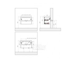 Тумба с умывальником BelBagno Etna-1000-2C-SO-BL-P + BB1000ETL