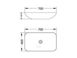 Умывальник Lauter 21886 + клапан 21190B