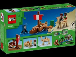 Конструктор Lego Minecraft Путешествие на пиратском корабле 21259
