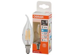 Лампа светодиодная филаментная ВА60 5Вт Е14 6500К 4058075688131 LED OSRAM