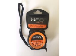 Рулетка 5мx25мм обрезин.корпус, автостоп, с магнитом, компактная, нейлон Neo 67-215