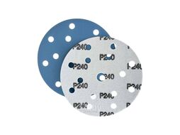 Диск шлифовальный голубой, d150 мм, P240, velcro, тип зерна: цирконий, 15 отверстий ГАММАТЕСТ SL312BP240