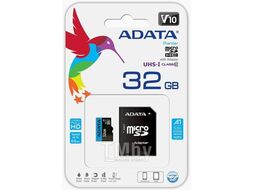 Карта памяти A-data microSDHC UHS-I (Class10) 32GB (AUSDH32GUICL10A1-RA1)