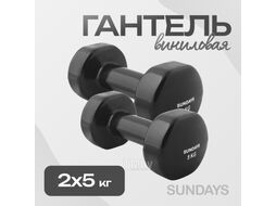 Набор гантелей Sundays Fitness IR92005 (2x5кг, черный)