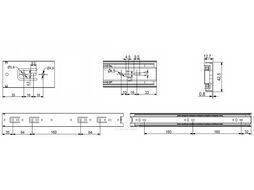 Направляющая шариковая L-400 h=42 GRIDLI