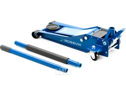 Домкрат подкатной V3 LOW PROFILE с педалью, г/п 3,0т, 75-505мм ROSSVIK TH32505B